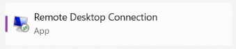 Remote Desktop Connection