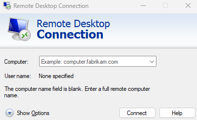 Remote Desktop Connection
