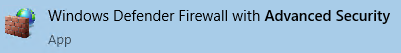 Windows Defender Firewall with Advanced Security